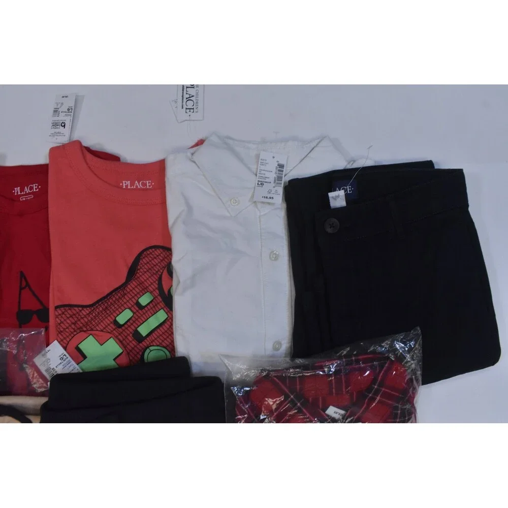 The Childrens Place Bulk Lot Of 10 Boys Size Large 10/12 Mix Season Tops Bottoms